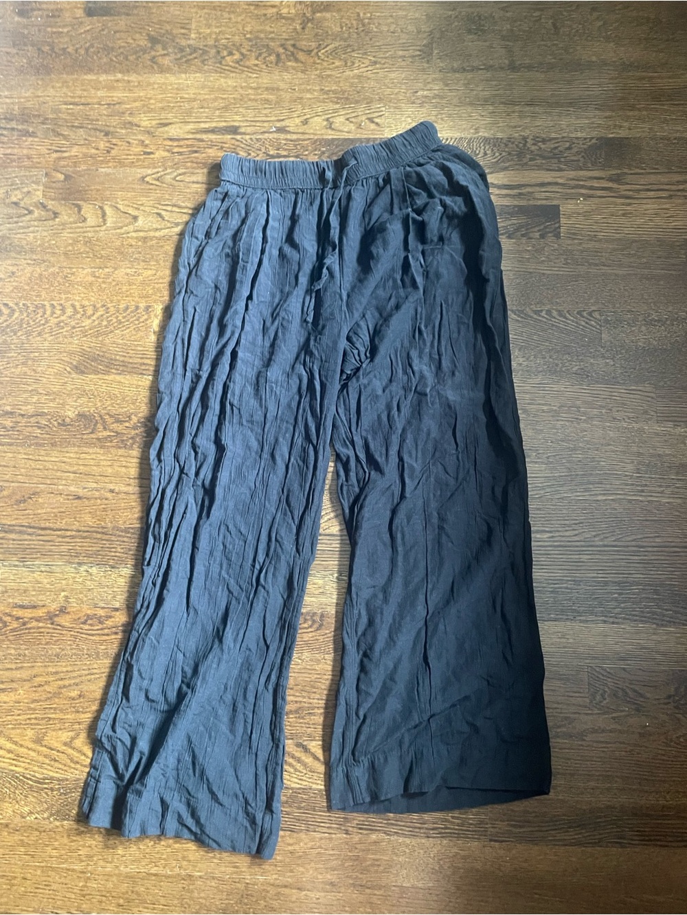 Gap Black Wide Leg light weight linen Pants